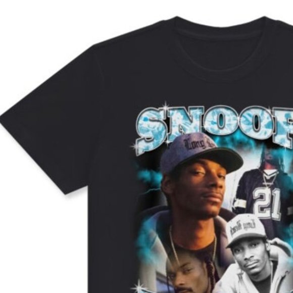 Snoop Doggy Dog Bootleg - Unisex Classic Crew Neck Cotton T-Shirt - Picture 3 of 6